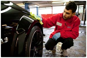 Drive Thru Mini Valet and Wax at American Carwash