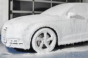 snow foam at American Carwash